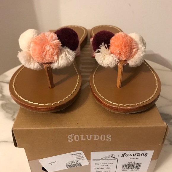 Soludos Capri Pom Pom Sandal - Picture 2 of 8